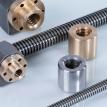 Trapezoid threaded screws and nuts